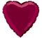 Deep Red Heart 45.7cm (18”) Foil Balloon